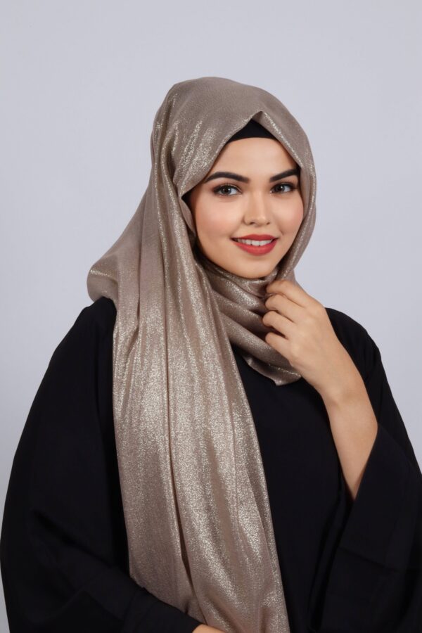 Light Gold Premium Zari Hijab