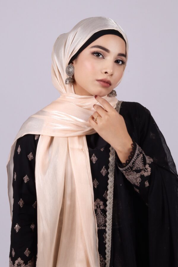 Peach Blush Oranza Shimmer Hijab
