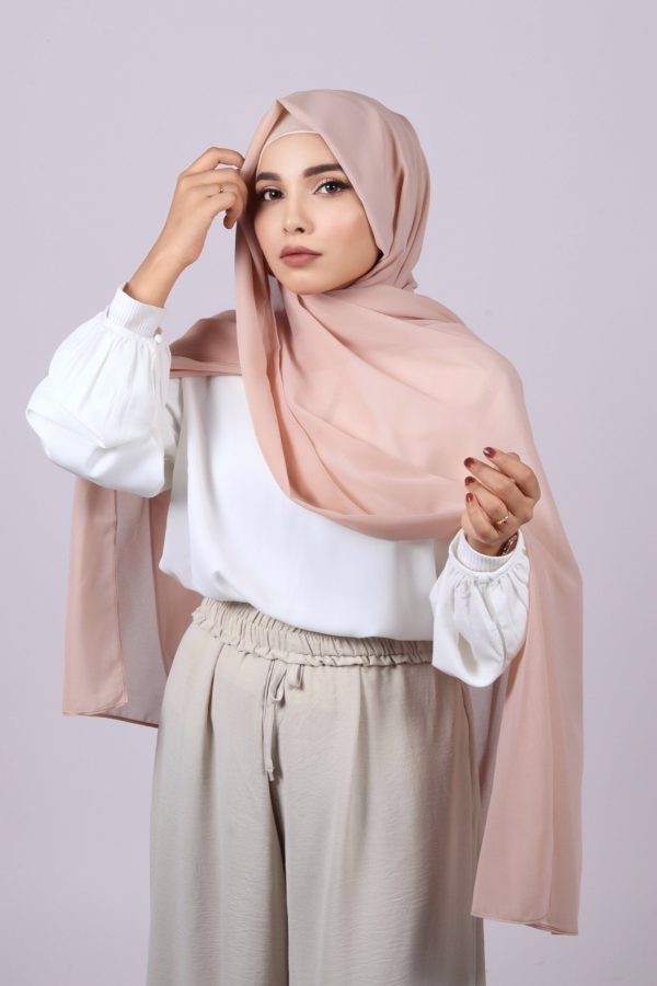 Nude Rose Premium Chiffon Hijab