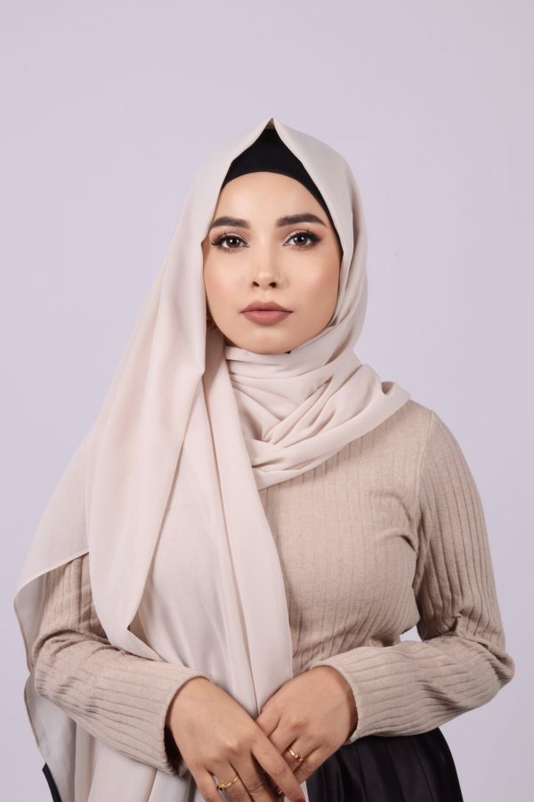 Cosmic Cream Premium Chiffon Hijab