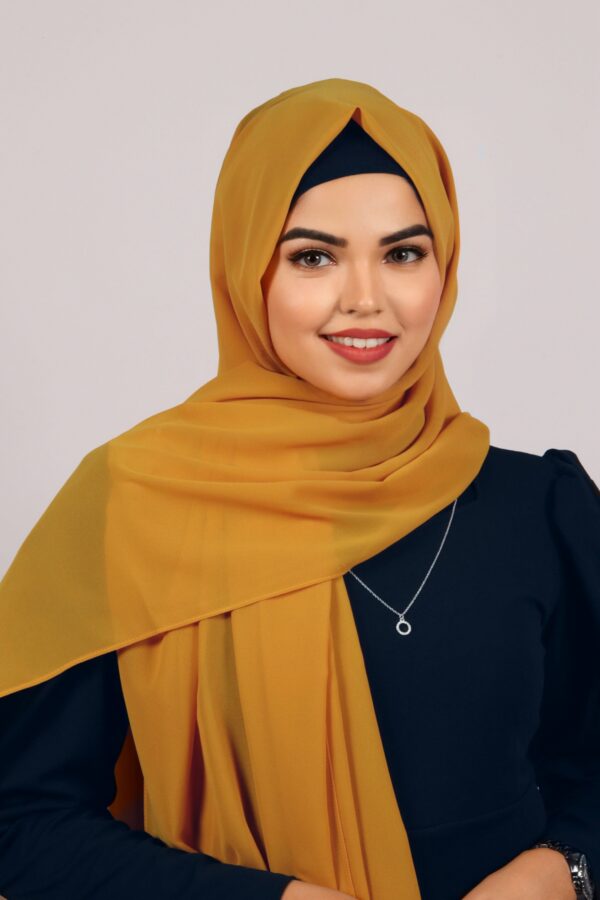 Mustard Premium Chiffon Hijab