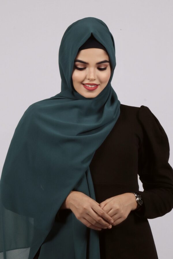Arabian Green Premium Chiffon Hijab