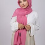 French Pink Premium Chiffon Hijab Image