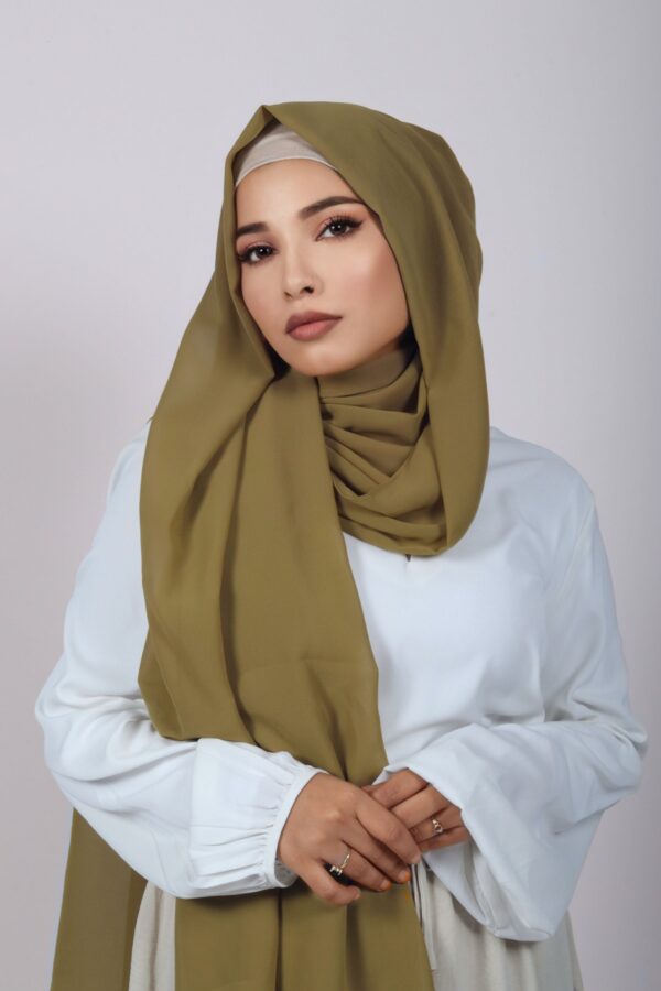 Henna Green Premium Chiffon Hijab