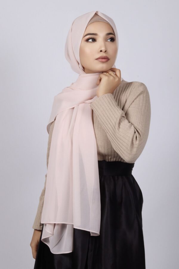 Powder Pink Premium Chiffon Hijab