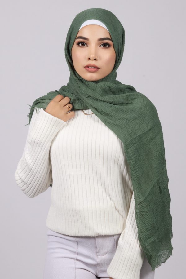 Turtle Crinkled Cotton Hijab