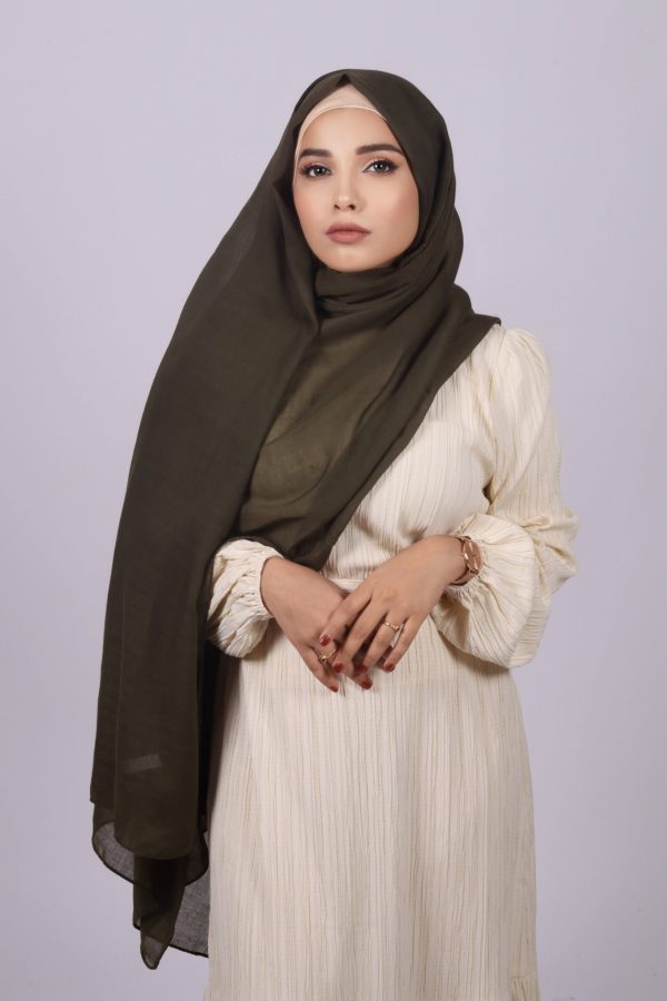 Olive Classic Cotton Hijab