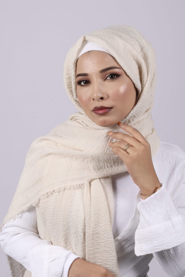 Parmesan Crinkled Viscose Hijab