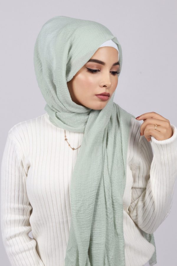 Guava Crinkled Cotton Hijab