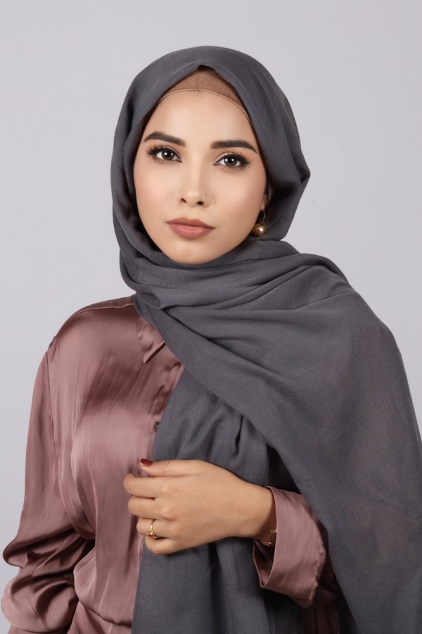 Slate Classic Cotton Hijab