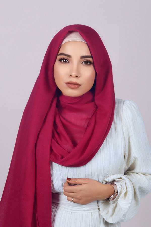 Cranberry Classic Cotton Hijab