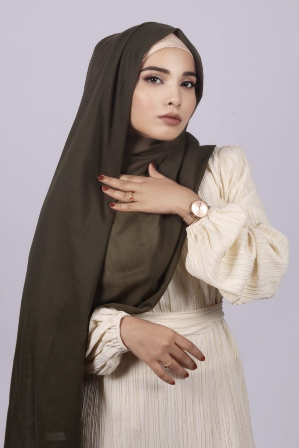 Olive Classic Cotton Hijab