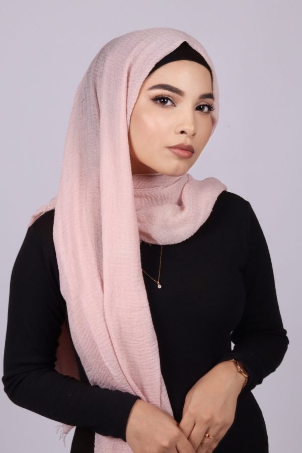 Cherry Blossom crinkled Cotton Hijab