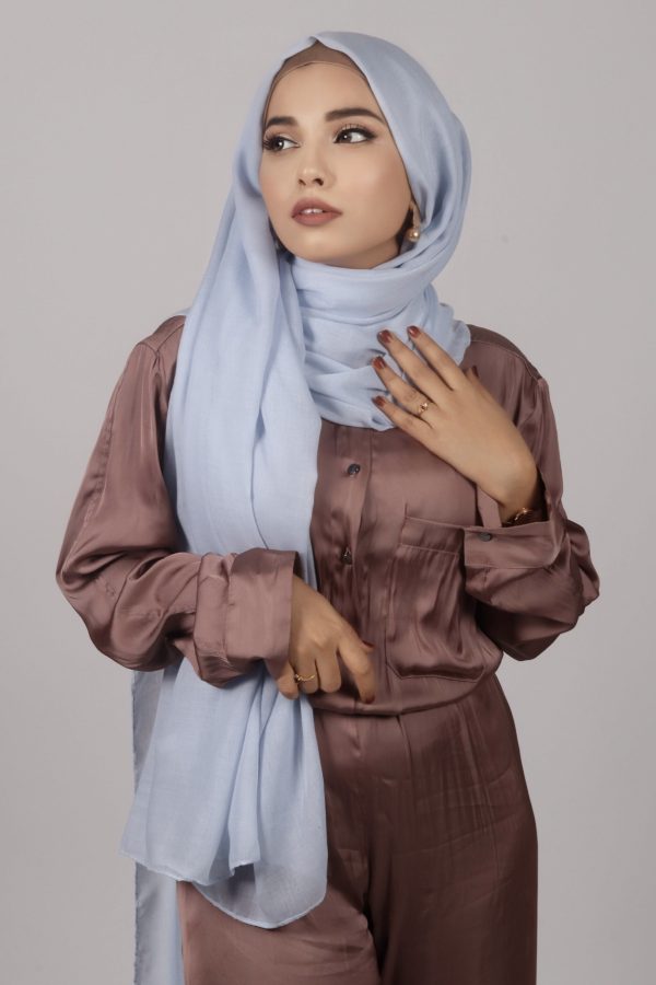 Powder Blue Classic Cotton Hijab