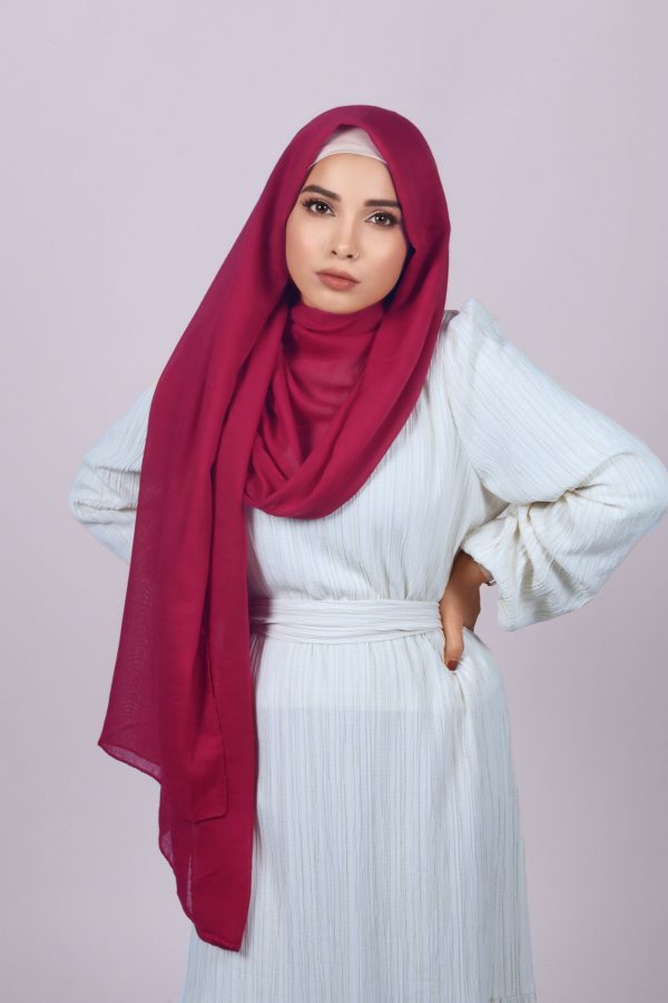 Cranberry Classic Cotton Hijab