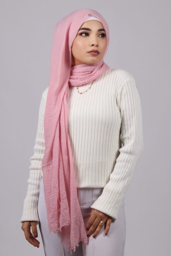 Rosemilk Crinkled Cotton Hijab