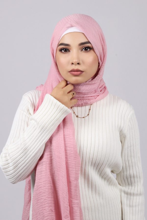 Rosemilk Crinkled Cotton Hijab