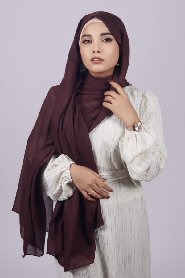 Wine Classic Cotton Hijab