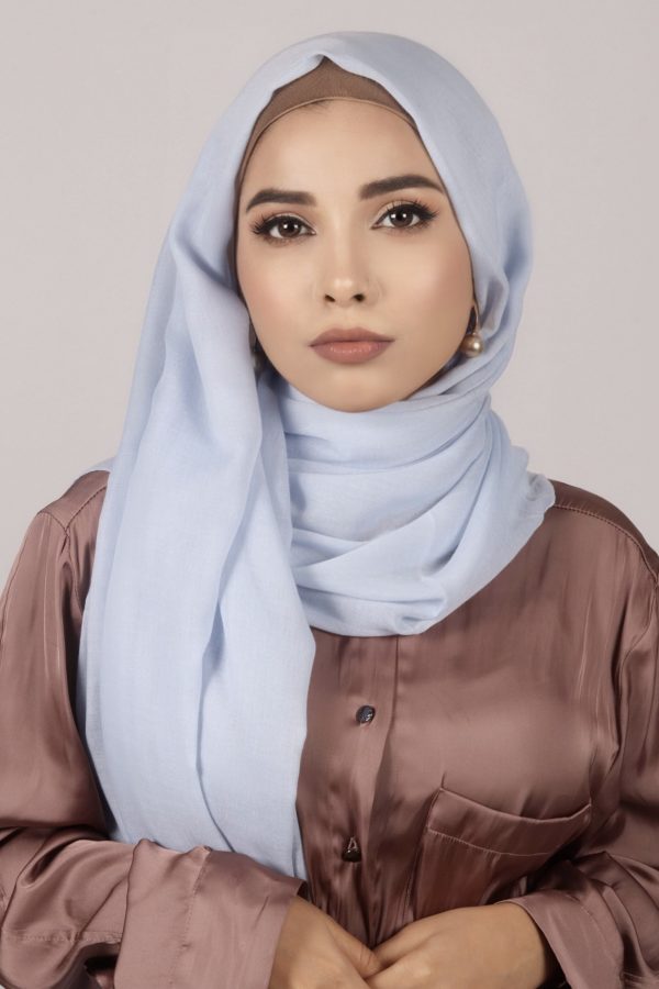 Powder Blue Classic Cotton Hijab