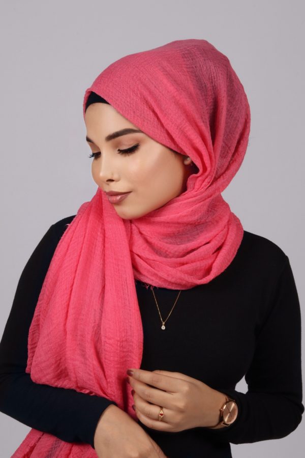 Pinklemonade Crinkled Cotton Hijab