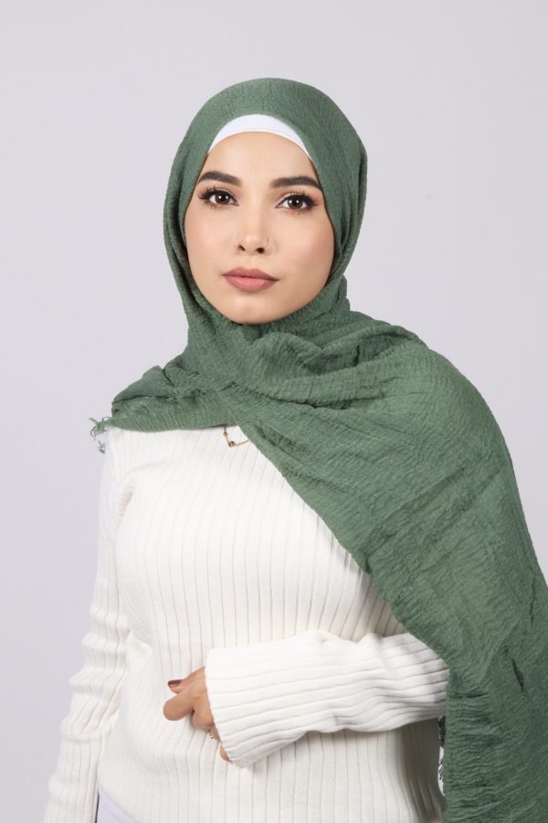 Turtle Crinkled Cotton Hijab