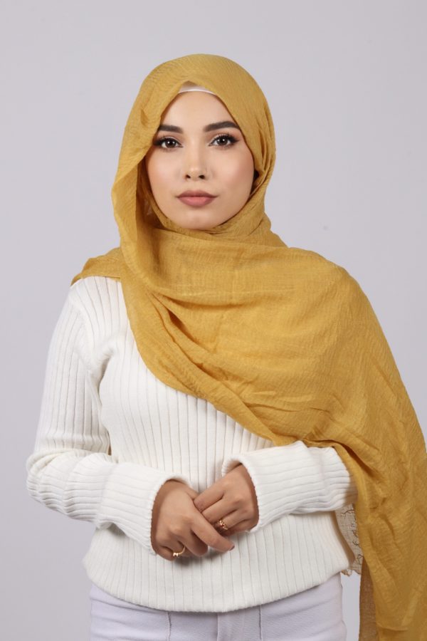 Autumn Crinkled Cotton Hijab