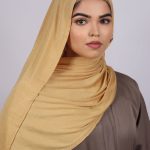 Golden Nude Classic Jersey Hijab Image