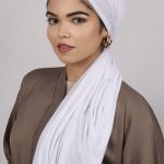 Powder White Classic Jersey Hijab Image