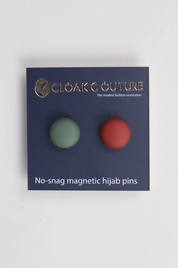 Red & Green No Snag Magnetic Pin ( set of 2 )