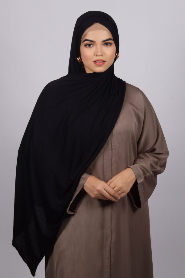 Black classic Jersey Hijab