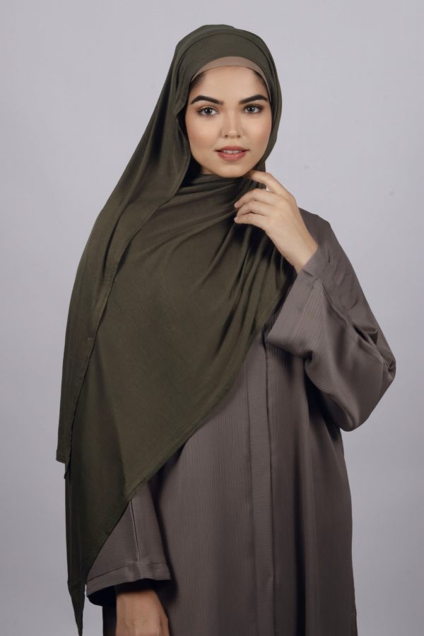 Olive Classic Jersey Hijab