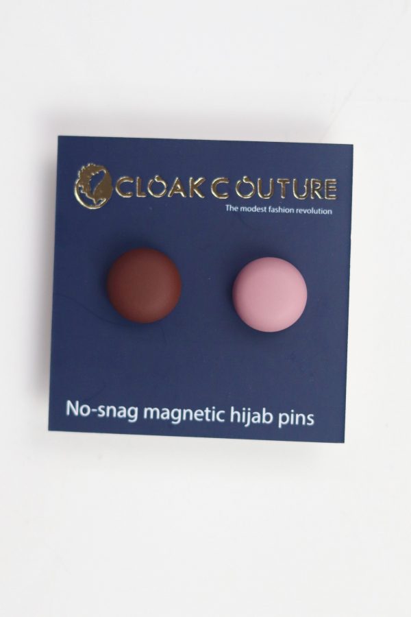 Chocolate & Bubblegum No Snag Magnetic Pin ( set of 2 )