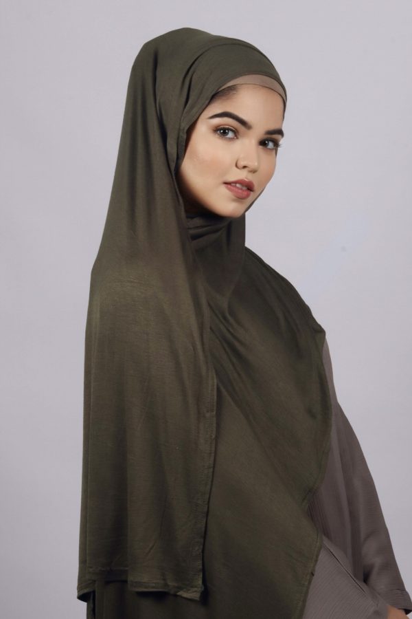 Olive Classic Jersey Hijab