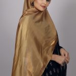 Golden Sandal Premium Organza Hijab Image