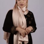 Blush Gold Muna Satin Hijab Image